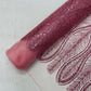 GLITTER FEATHER DAMASK DESIGN MESH LACE FABRIC (By The Yard) - New Creations Fabric & Foam Inc
