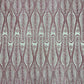 GLITTER FEATHER DAMASK DESIGN MESH LACE FABRIC (By The Yard) - New Creations Fabric & Foam Inc