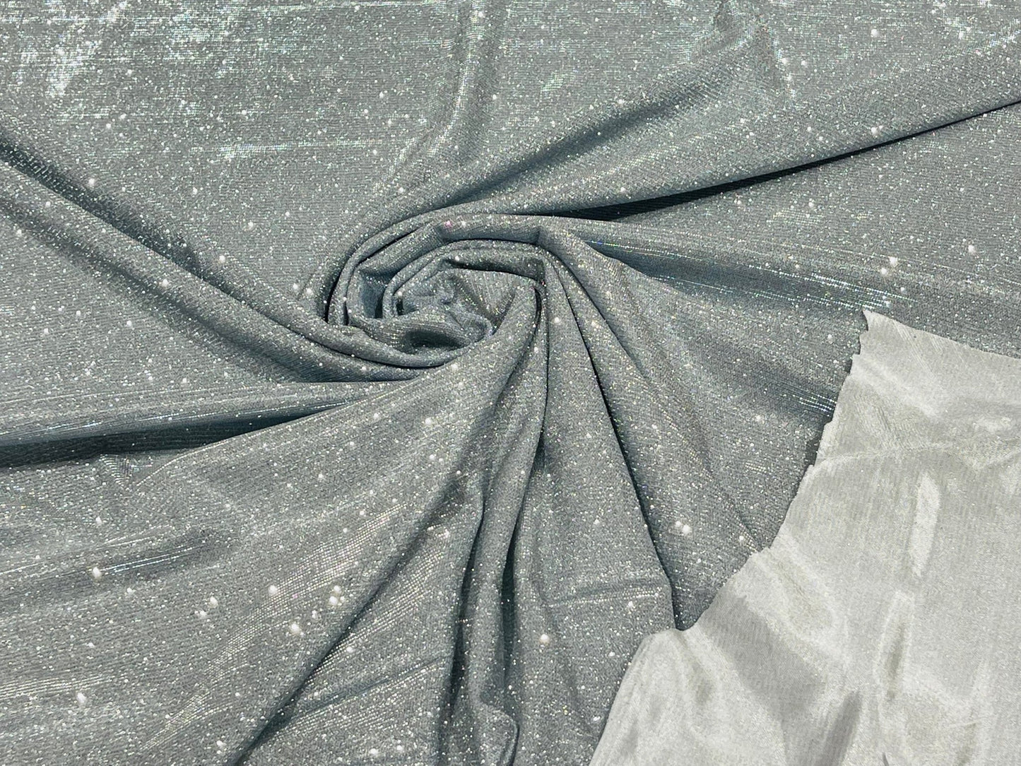 GLITTER METALLIC LAME KNITTED (by the yard) - New Creations Fabric & Foam Inc