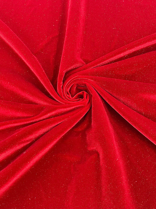 Glitter Stretch Velvet 58" Wide| New Creations Fabric & Foam Inc - New Creations Fabric & Foam Inc