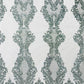 Glitter Tower Damask Design Fabric| 58” Wide| Quinsiañera Dresses. - New Creations Fabric & Foam Inc