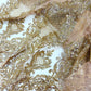 Glitter Tower Damask Design Fabric| 58” Wide| Quinsiañera Dresses. - New Creations Fabric & Foam Inc