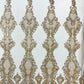 Glitter Tower Damask Design Fabric| 58” Wide| Quinsiañera Dresses. - New Creations Fabric & Foam Inc