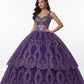 Glitter Tower Damask Design Fabric| 58” Wide| Quinsiañera Dresses. - New Creations Fabric & Foam Inc