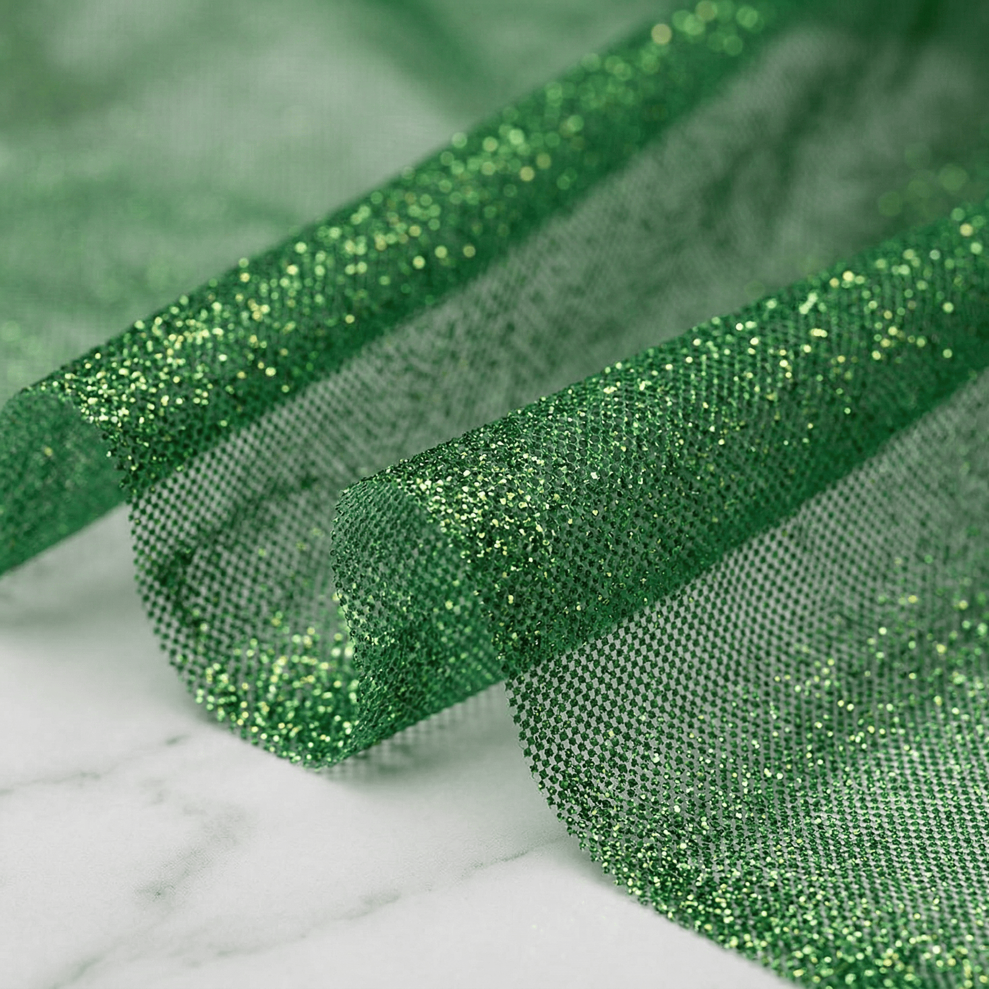 Glitter Tulle Mesh Fabric 58” Wide by the Yard – Sparkle Sheer Tulle for Wedding Dresses, Quinceañera Gowns, Party Decor & Costumes - New Creations Fabric & Foam Inc