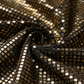 Gold Diamond Sequin Stretch Lurex Fabric by the Yard 58” Wide – Black Metallic Sequin Fabric for Dresses, Dancewear, Costumes & Event Decor - New Creations Fabric & Foam Inc