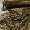 Gold Diamond Sequin Stretch Lurex Fabric by the Yard 58” Wide – Black Metallic Sequin Fabric for Dresses, Dancewear, Costumes & Event Decor - New Creations Fabric & Foam Inc