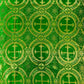 Green/Gold - Rectangular Metallic Cross Brocade Jacquard Satin Tablecloth Overlay/Religious Brocade/Liturgical Fabric/Church. - New Creations Fabric & Foam Inc