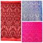 Heart Sequin Damask Fabric 54” Wide| New Creations Fabric & Foam Inc. - New Creations Fabric & Foam Inc