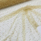 Heavy Scattered Pearls Studded Mesh Fabric| New Creations Fabric & Foam Inc. - New Creations Fabric & Foam Inc