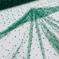 Heavy Scattered Pearls Studded Mesh Fabric| New Creations Fabric & Foam Inc. - New Creations Fabric & Foam Inc