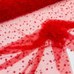 Heavy Scattered Pearls Studded Mesh Fabric| New Creations Fabric & Foam Inc. - New Creations Fabric & Foam Inc