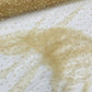 Heavy Scattered Pearls Studded Mesh Fabric| New Creations Fabric & Foam Inc. - New Creations Fabric & Foam Inc