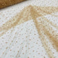 Heavy Scattered Pearls Studded Mesh Fabric| New Creations Fabric & Foam Inc. - New Creations Fabric & Foam Inc