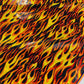 Holographic Flames Foil Printed Spandex Fabric (By The Yard) - New Creations Fabric & Foam Inc