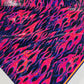 Holographic Flames Foil Printed Spandex Fabric (By The Yard) - New Creations Fabric & Foam Inc