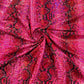 Holographic Snake Foil Printed Spandex Fabric (by the yard) - New Creations Fabric & Foam Inc