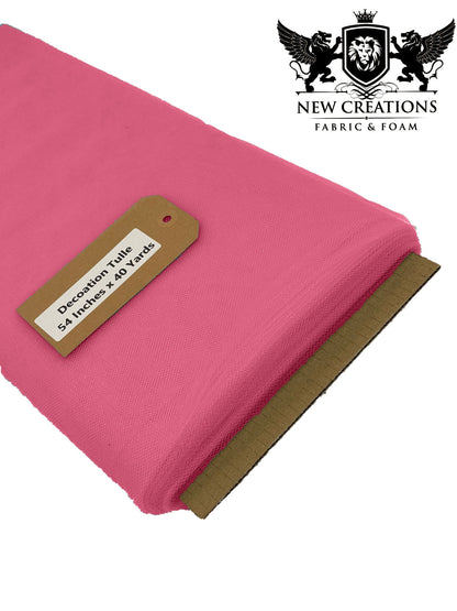 Hot Pink Tutu Fabric Bolt Bridal Party Wedding Decoration, Wholesale Tulle, Party, Tulle Net. - New Creations Fabric & Foam Inc