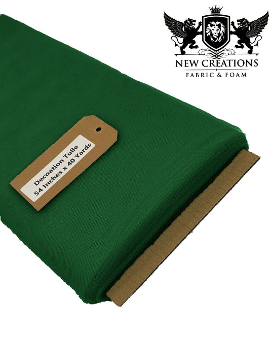 Hunter Green Tutu Fabric Bolt Bridal Party Wedding Decoration, Wholesale Tulle, Party, Tulle Net. - New Creations Fabric & Foam Inc