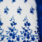 Orquidia 3d floral design embroider with pearls lace 54" Wide| New Creations Fabric & Foam Inc.