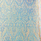 Heart Sequin Damask Fabric 54” Wide| New Creations Fabric & Foam Inc.