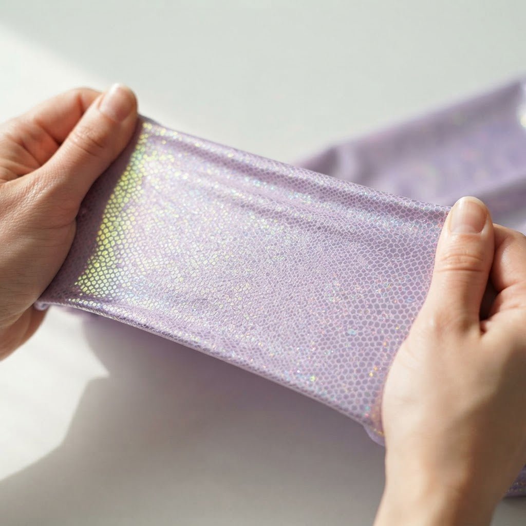 Iridescent Snake Print On A Nylon Spandex 4 Way Stretch Fabric| Burning Man - New Creations Fabric & Foam Inc