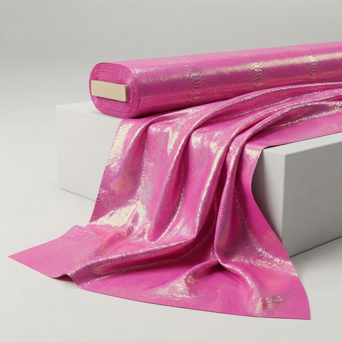Iridescent Snake Print On A Nylon Spandex 4 Way Stretch Fabric| Burning Man - New Creations Fabric & Foam Inc