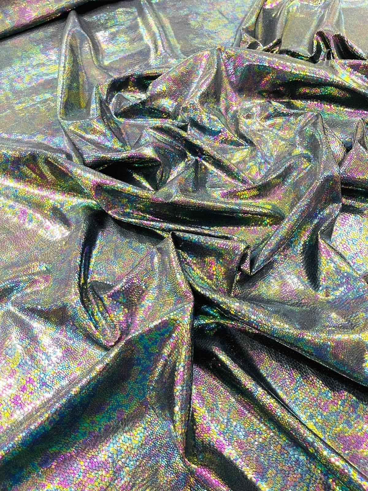 Iridescent Snake Print On A Nylon Spandex 4 Way Stretch Fabric| Burning Man - New Creations Fabric & Foam Inc