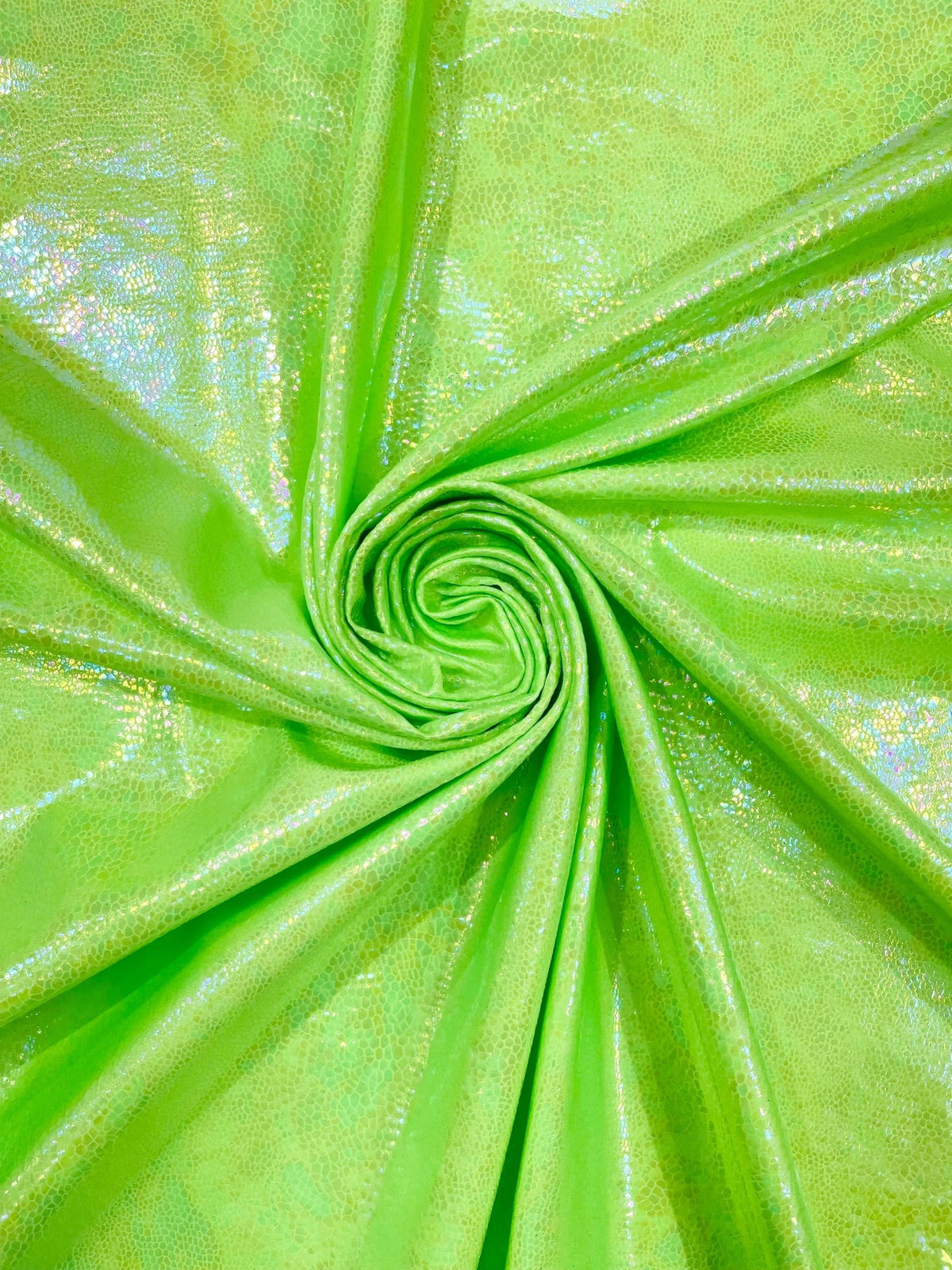 Iridescent Snake Print On A Nylon Spandex 4 Way Stretch Fabric| Burning Man - New Creations Fabric & Foam Inc