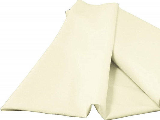Ivory 58/59" Wide 100% Premium Woven Polyester Poplin Fabric By The Yard - New Creations Fabric & Foam Inc