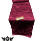 Jacquard Satin Roses Runner, Party Supply / Wedding / Decoration (14" Wide x 102" Long). - New Creations Fabric & Foam Inc