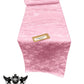 Jacquard Satin Roses Runner, Party Supply / Wedding / Decoration (14" Wide x 102" Long). - New Creations Fabric & Foam Inc