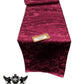 Jacquard Satin Roses Runner, Party Supply / Wedding / Decoration (14" Wide x 108" Long). - New Creations Fabric & Foam Inc