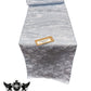 Jacquard Satin Roses Runner, Party Supply / Wedding / Decoration (14" Wide x 120" Long). - New Creations Fabric & Foam Inc