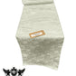 Jacquard Satin Roses Runner, Party Supply / Wedding / Decoration (14" Wide x 120" Long). - New Creations Fabric & Foam Inc