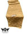 Jacquard Satin Roses Runner, Party Supply / Wedding / Decoration (14" Wide x 120" Long). - New Creations Fabric & Foam Inc