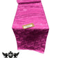 Jacquard Satin Roses Runner, Party Supply / Wedding / Decoration (14" Wide x 84" Long). - New Creations Fabric & Foam Inc