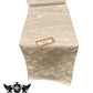 Jacquard Satin Roses Runner, Party Supply / Wedding / Decoration (14" Wide x 84" Long). - New Creations Fabric & Foam Inc