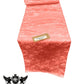 Jacquard Satin Roses Runner, Party Supply / Wedding / Decoration (14" Wide x 84" Long). - New Creations Fabric & Foam Inc