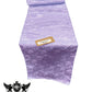 Jacquard Satin Roses Runner, Party Supply / Wedding / Decoration (14" Wide x 84" Long). - New Creations Fabric & Foam Inc