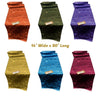 Jacquard Satin Roses Runner, Party Supply / Wedding / Decoration (14" Wide x 90" Long). - New Creations Fabric & Foam Inc