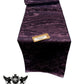 Jacquard Satin Roses Runner, Party Supply / Wedding / Decoration (14" Wide x 90" Long). - New Creations Fabric & Foam Inc