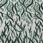 JEWEL VINE BEADED LACE ON MESH FABRIC (By The Yard) - New Creations Fabric & Foam Inc