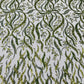 JEWEL VINE BEADED LACE ON MESH FABRIC (By The Yard) - New Creations Fabric & Foam Inc