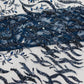 JEWEL VINE BEADED LACE ON MESH FABRIC (By The Yard) - New Creations Fabric & Foam Inc