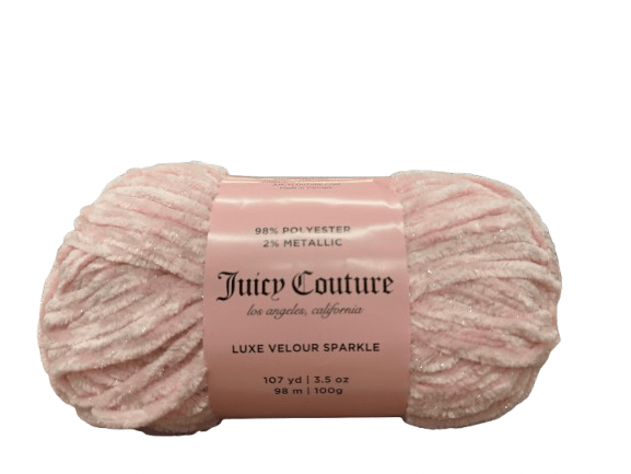 Juicy Couture Luxe Velour Sparkle Yarn - 107 Yards - New Creations Fabric & Foam Inc