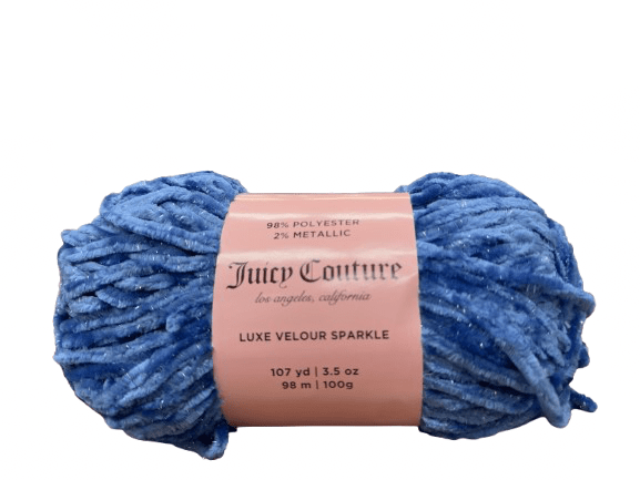 Juicy Couture Luxe Velour Sparkle Yarn - 107 Yards - New Creations Fabric & Foam Inc