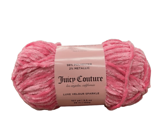 Juicy Couture Luxe Velour Sparkle Yarn - 107 Yards - New Creations Fabric & Foam Inc