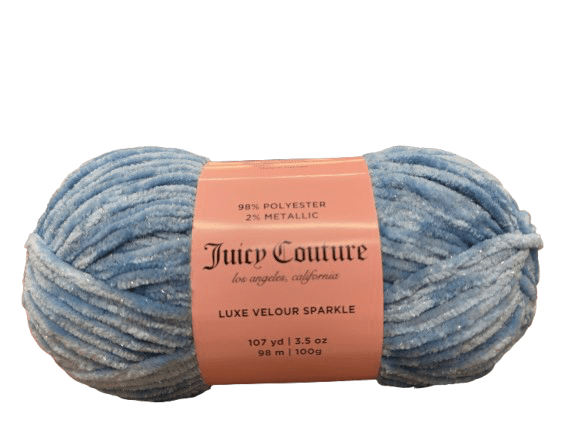 Juicy Couture Luxe Velour Sparkle Yarn - 107 Yards - New Creations Fabric & Foam Inc