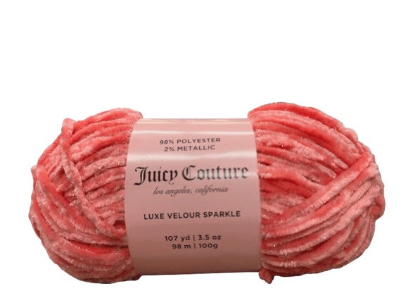 Juicy Couture Luxe Velour Sparkle Yarn - 107 Yards - New Creations Fabric & Foam Inc